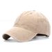 Unisex Plain wash made old cap baseball cap Fashion couple student hat Female cap small face visor_maomaolike.com