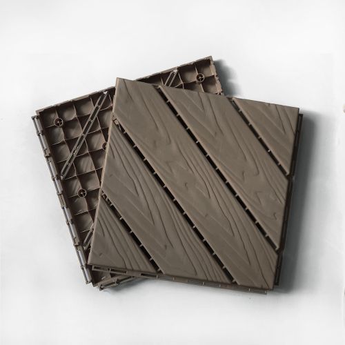 Plastic Composite Deck Tiles Set Of 35pcs, Composite Decking Resist Rust, Water, Weather, Easy To DIY & Maintain, Ideal For Patios, Balconies, Rooftops, Decks, Indoor&Outdoor, 12x12, 12x12in_maomaolike.com
