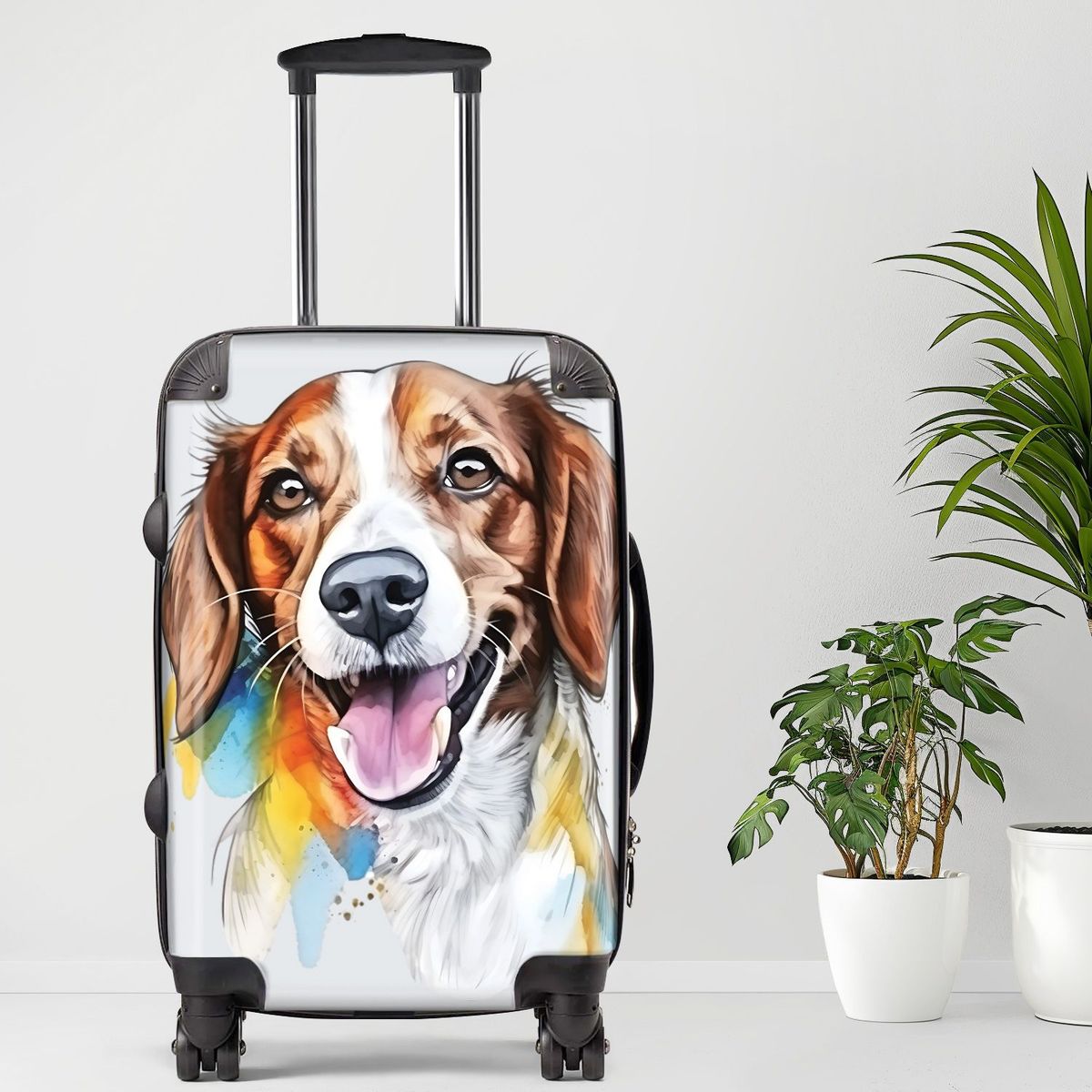 Jack Russell Luggage, 20/24/28 Inch Luggage, Carry-On, Custom Luggage, Luggage Set, Suitcase, Travel, Vacation, Cabin Suitcase, Custom Suitcase, Personalized Luggage_maomaolike.com