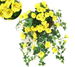 Cross-Border Exclusive Morning Glory Artificial Fake Vine Decorative Wall Basket Plastic Hanging Flower_maomaolike.com