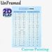 Irregular Verbs Painting Poster, Clean Organized Light Blue Tabular Poster, Practical English Learning Reference Ideal For Study Room, Classroom_maomaolike.com