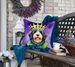 Bernedoodle King Of Mardi Gras Throw Pillow Machine Washable, Indoor Outdoor Decorative Pillow For Couch, Bed Or Patio, 18Hx18W_maomaolike.com