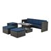 Patio Furniture, Outdoor Furniture, Seasonal PE Wicker Furniture,5 Set Wicker Furniture With Plywood Coffee Table,with Lift TOP Coffee Table,with Lounger Sofa_maomaolike.com