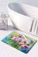 Orchids In Watercolor Memory Foam Kitchen Mat Machine Washable Anti-Fatigue Mat Cushion Comfort Bath Mat Or Kitchen Rug_maomaolike.com