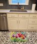 Orchids In Watercolor Memory Foam Kitchen Mat Machine Washable Anti-Fatigue Mat Cushion Comfort Bath Mat Or Kitchen Rug_maomaolike.com