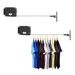 SOGA 2X 160mm Wall-Mounted Clothes Line Dry Rack Foldable Hanger Black_maomaolike.com