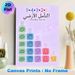 5-4-3-2-1 Grounding Technique Mindfulness Painting Poster, Soft-toned Minimalist Arabic Graphic Poster, Aids Emotional Regulation, Ideal For Home And_maomaolike.com