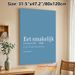 Dutch "Eet Smakelijk" Culinary Quote Painting Poster, Clean Minimalist Blue & White Typographic Poster, Warm Dining Decor Idea For Kitchen And Dining_maomaolike.com