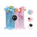 624pcs Roll Over Image To Zoom In Gender Reveal Decoration Set - Metallic Fringe Curtains + BOY Girl Foil Balloons Gender Reveals Party Photo Backdrop (Pink/Blue)_maomaolike.com