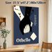 Othello Themed Painting Poster, Stylized Contrasting Hands, Floral Vine & Envelope Illustration Poster, Thought-provoking Literary Quote Design For_maomaolike.com