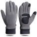 Polar fleece gloves men's autumn and winter plus velvet thickened warm gloves cycling sports driving non-slip touch screen gloves _maomaolike.com