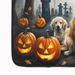 Golden Retriever Spooky Halloween Memory Foam Kitchen Mat Machine Washable Anti-Fatigue Mat Cushion Comfort Bath Mat Or Kitchen Rug_maomaolike.com