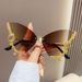Unisex Fashion Round Diamond Studded Sunglasses Sun Protection Sunglasses Outdoor Rhinestone Glasses_maomaolike.com