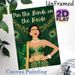 Pin The Bindi On The Bride Painting Poster, Luxurious Emerald-Gold Traditional Indian Bridal Poster, Interactive Party Game Decor Ideal For_maomaolike.com