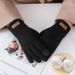 Knit gloves Cute cold warm schoolgirl thick touch screen cycling gloves_maomaolike.com