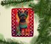 Affenpinscher Holiday Christmas Porcelain Ornament Christmas Tree Hanging Decorations For Home Christmas Holiday, Rectangle, Gift, Multicolor_maomaolike.com