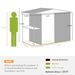 8 X 4ft Outdoor Garden Shed, Metal Shed With Air Vents And Lock For Backyard, Garden, Patio, Dark Gray_maomaolike.com