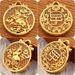 New Brass Zodiac Tag Ancient Method Hollow Pattern Pendant Necklace Same Style As In Gold Store_maomaolike.com