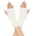 Unisex Warm wool gloves Fingerless gloves Knitted cuffs Wool gloves with false sleeves straight gloves Warm gloves_maomaolike.com