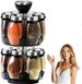 12 Glass Jar Bottles Set Revolving Spice Rack Organizer Storage For Kitchen, Spice Stand Holder, Spinning Countertop Herb And Spice Rack Organizer With_maomaolike.com