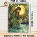 Forest Goddess Painting Poster, Mystical Intricate Vintage Art Poster, Serene Forest Scene With Goddess Pouring Water, Ideal For Living Room And_maomaolike.com