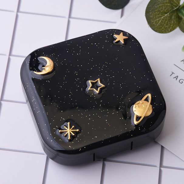 Unisex Star personality contact myopia glasses case simple contact lens storage box portable companion care cute double_maomaolike.com