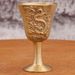 Brass Goblet Home Restaurant Tabletop Offering Worship Hall Dragon And Phoenix Auspicious Small Wine Cup Metal Ornament Craft_maomaolike.com