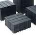 Plastic Interlocking Deck Tiles,44 Pack Patio Deck Tiles,12"x12" Square Waterproof Outdoor All Weather Use, Patio Decking Tiles For Poolside Balcony Backyard, Grey_maomaolike.com