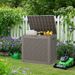 35 Gallon Waterproof Outdoor Deck Box With Lock Hole, Side Handle Storage Box, Outdoor Storage And Organizing Supplies, Suitable For Easy To Move Storage Boxes On Terraces, Gardens, And Backyards_maomaolike.com