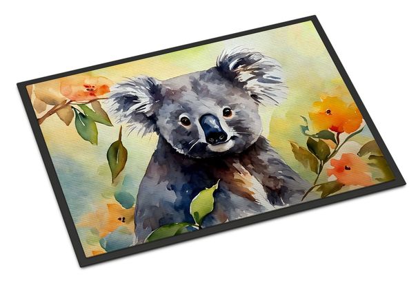 Koala Doormat Front Door Mat Indoor Outdoor Rugs For Entryway, Non Slip Washable Low Pile, 24H X 36W_maomaolike.com
