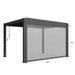 pergola Curtain,Outdoor Windproof Roller Blind, Pergola & Patio Multi-Function Sunshade Curtain_maomaolike.com
