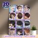 Short Hairstyles Collection Painting Poster, Stylish 12 Curated Short Hair Styles Collage Poster, Hair Styling Reference Idea For Beauty Salon_maomaolike.com
