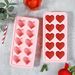 1 Pcs Ice Cube Heart Shaped Silicone Ice Cube Tray 10 Cavities DIY Chocolate Candy Molds for Cocktails Whiskey Dishwasher Safe Ice Maker 8.54" x 4.09"_maomaolike.com