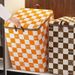 Portable Large Capacity Quilt Storage Bag Cute Bear Plaid Pattern Clothes Organizer For Home Moving_maomaolike.com