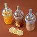 Transparent Portable Coffee 500ml Leak-proof Reusable Plastic Travel Drinking Cup With Straw Office Outdoor Sports_maomaolike.com