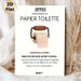 Toilet Paper Etiquette Painting Poster, Minimalist Witty French-themed Reminder Poster, Humorous Bathroom Rule Notice, Ideal For Home Restroom, Public_maomaolike.com
