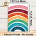 Rainbow Positive Affirmation Painting Poster, Vibrant Watercolor-style Poster, Colorful Rainbow With German Motivational Phrases, Uplifting Decor_maomaolike.com