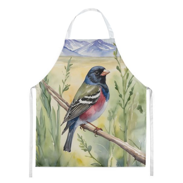 Colorado Lark Bunting Apron Cooking Kitchen Server Baking Crafts Gardening For Adult Women Men, Unisex, Large, Multicolor_maomaolike.com