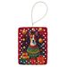 Basenji Holiday Christmas Porcelain Ornament Christmas Tree Hanging Decorations For Home Christmas Holiday, Rectangle, Gift, Multicolor_maomaolike.com