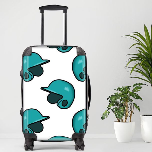 Helmet Luggage, 20/24/28 Inch Luggage, Carry-On, Custom Luggage, Luggage Set, Suitcase, Travel, Vacation, Cabin Suitcase, Custom Suitcase, Personalized Luggage_maomaolike.com