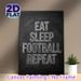 Football Themed Painting Poster, Chalkboard-style Monochrome Text Poster, Sports-inspired Daily Slogan Decor Ideal For Bedroom, Game Room Or_maomaolike.com