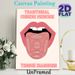 Traditional Chinese Medicine Tongue Diagnosis Painting Poster, Clear Illustrative Poster, Informative TCM Reference Ideal For Wellness Clinics, Study_maomaolike.com