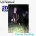 Dark Street Style Figure Painting Poster, Mysterious Night Outdoor Scene Poster, Unique Dark Artistic Vibe, Ideal For Bedroom, Studio And Urban Living_maomaolike.com