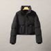 New cotton jacket women's short versatile Korean style stand up collar small size thickened bread jacket cotton coat trendy_maomaolike.com