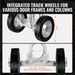 Sliding Gate Kit 6' Adjustable Heavy Duty Rolling Hardware 600 Lbs Load_maomaolike.com