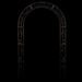 Metal Garden Arch With Doors Garden Arbor Trellis Climbing Plants Support Arch Outdoor Arch Wedding Arch Party Events Archway Black_maomaolike.com