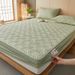 Class A Soybean Antibacterial Quilted Waterproof Urine Barrier Mattress Protector Single Piece Thickened Non-Slip Sheet Bed Cover_maomaolike.com
