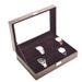 watch box spot wholesale high-grade oil wax leather plush lock 12 Watch storage box_maomaolike.com