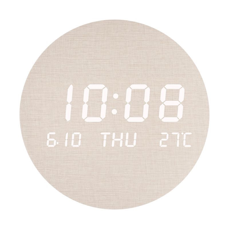LED Creative For Living Room Home Bedroom Silent Nordic Style Fashion Wall Clock S201_maomaolike.com