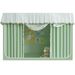 Student Dormitory Blackout Three-Door Integrated Dustproof Curtain Bed Canopy Mosquito Net Thickened Painted Frame_maomaolike.com